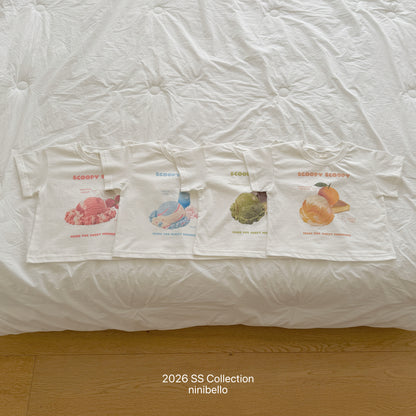 【PRE-ODER 10%OFF 〆6.30(火)】1.Scoop Scoop Short Sleeve Tee (+ ADULT)