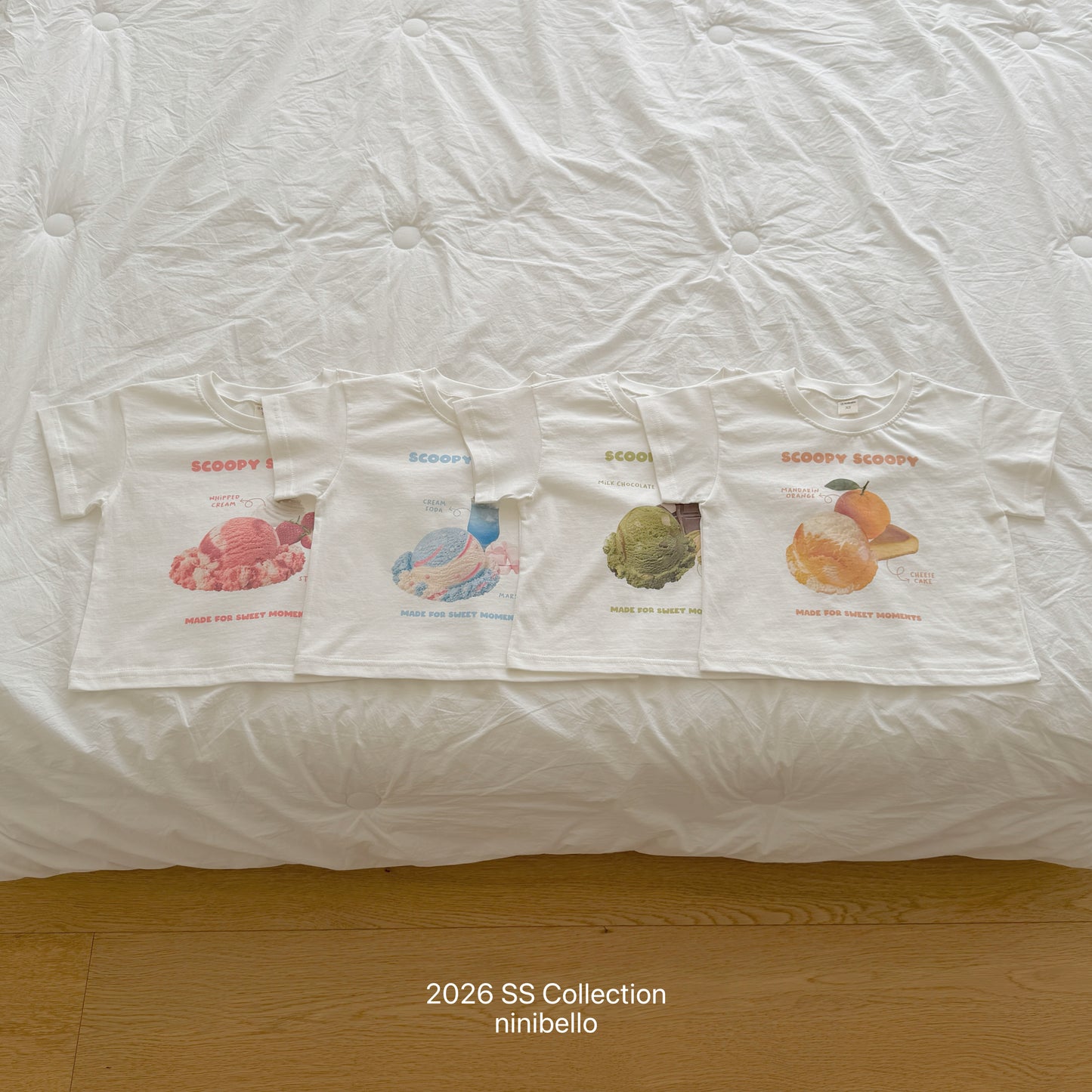 【PRE-ODER 10%OFF 〆6.30(火)】5.(BEBE 5) Scoop Scoop Tee
