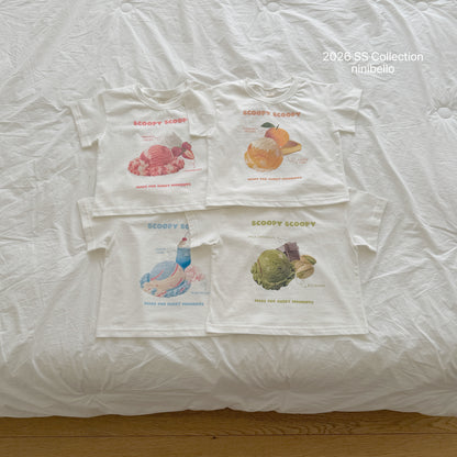 【PRE-ODER 10%OFF 〆6.30(火)】1.Scoop Scoop Short Sleeve Tee (+ ADULT)
