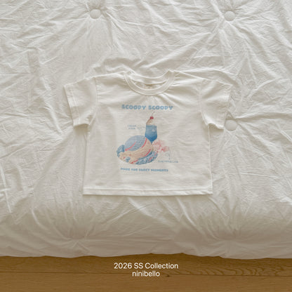 【PRE-ODER 10%OFF 〆6.30(火)】5.(BEBE 5) Scoop Scoop Tee