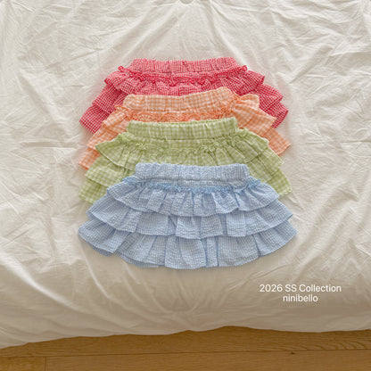 【PRE-ODER 10%OFF 〆6.30(火)】3.Saekom Tiered Skirt