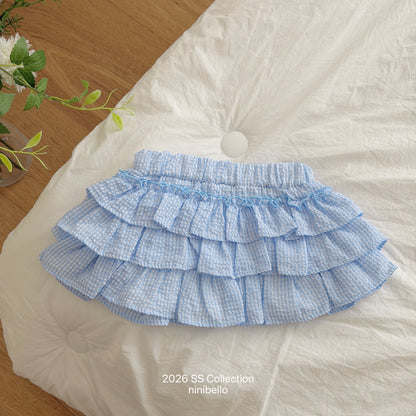 【PRE-ODER 10%OFF 〆6.30(火)】3.Saekom Tiered Skirt