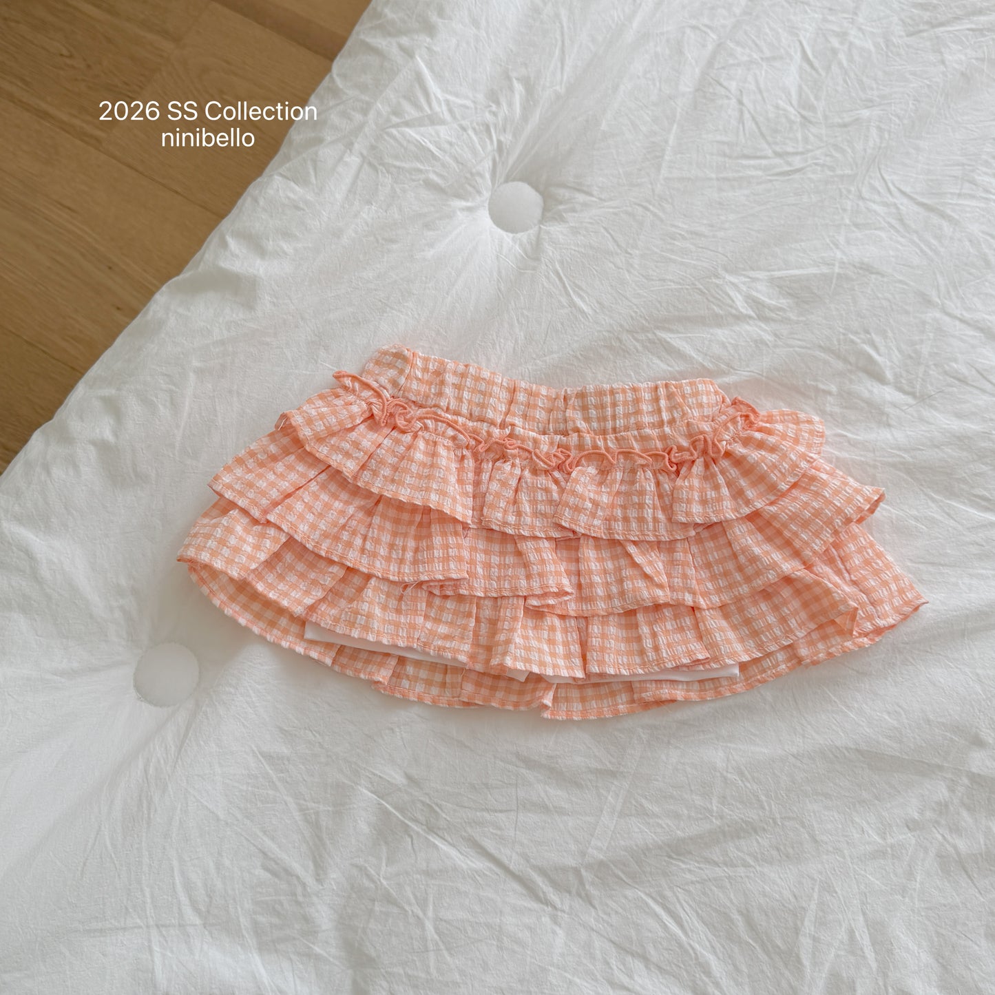 【PRE-ODER 10%OFF 〆6.30(火)】3.Saekom Tiered Skirt