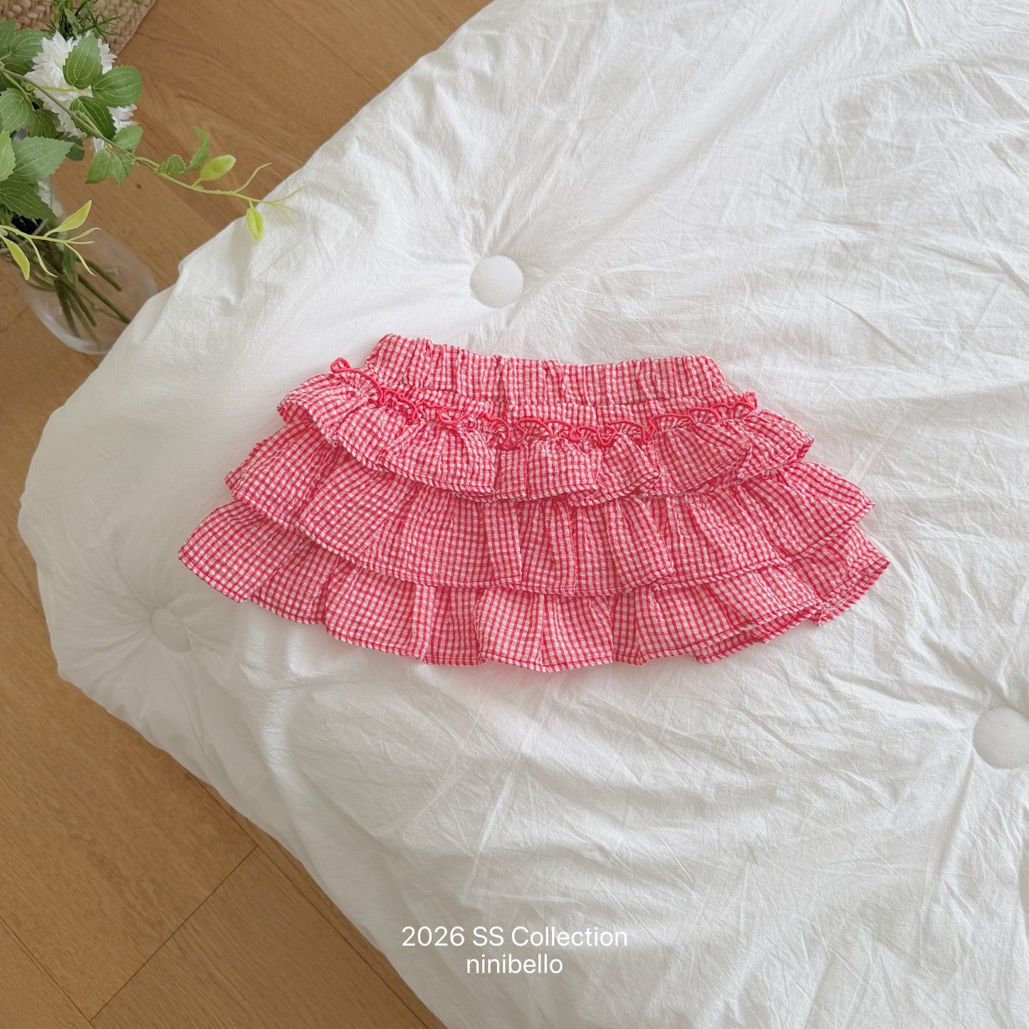 【PRE-ODER 10%OFF 〆6.30(火)】3.Saekom Tiered Skirt