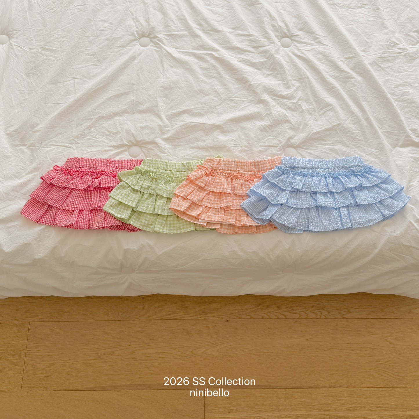 【PRE-ODER 10%OFF 〆6.30(火)】3.Saekom Tiered Skirt