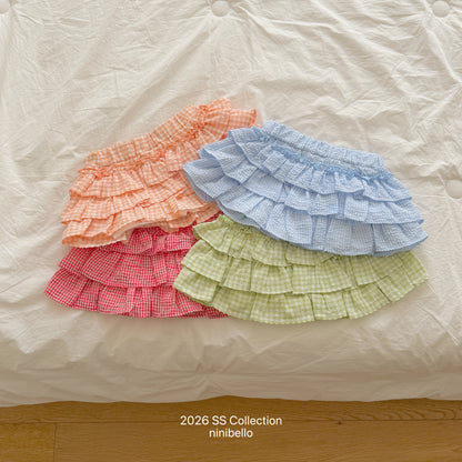 【PRE-ODER 10%OFF 〆6.30(火)】3.Saekom Tiered Skirt