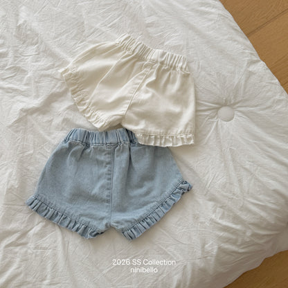 【PRE-ODER 10%OFF 〆6.30(火)】10.Heart Frill Denim Pants