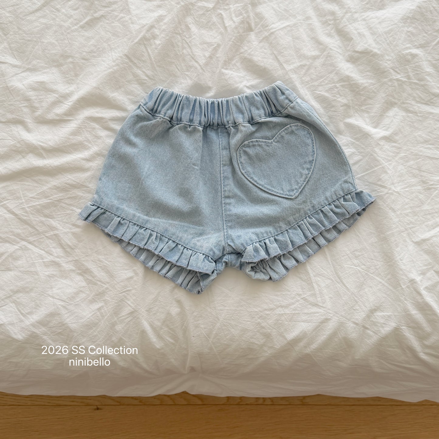 【PRE-ODER 10%OFF 〆6.30(火)】10.Heart Frill Denim Pants