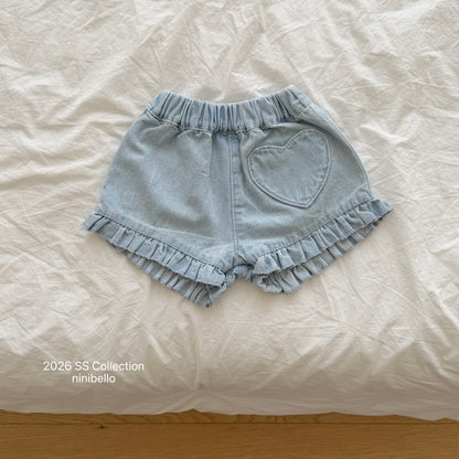【PRE-ODER 10%OFF 〆6.30(火)】10.Heart Frill Denim Pants