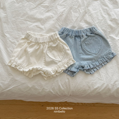 【PRE-ODER 10%OFF 〆6.30(火)】10.Heart Frill Denim Pants