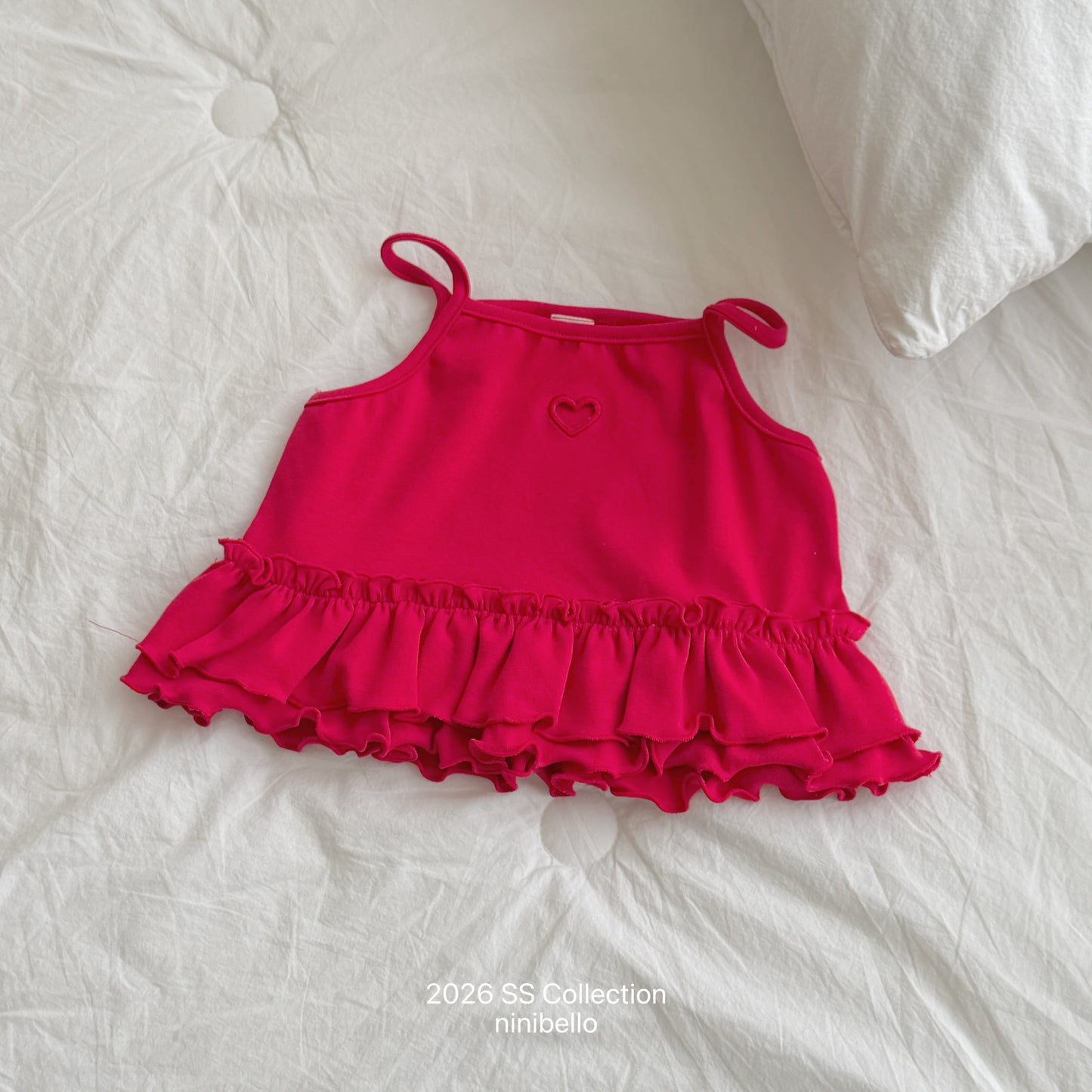 【PRE-ODER 10%OFF 〆6.30(火)】7.Joy Heart Eyelet Sleeveless Top
