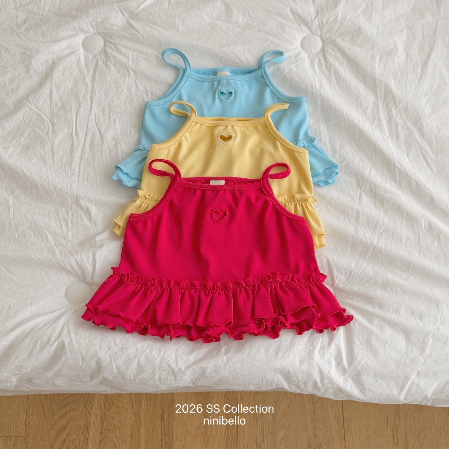【PRE-ODER 10%OFF 〆6.30(火)】7.Joy Heart Eyelet Sleeveless Top