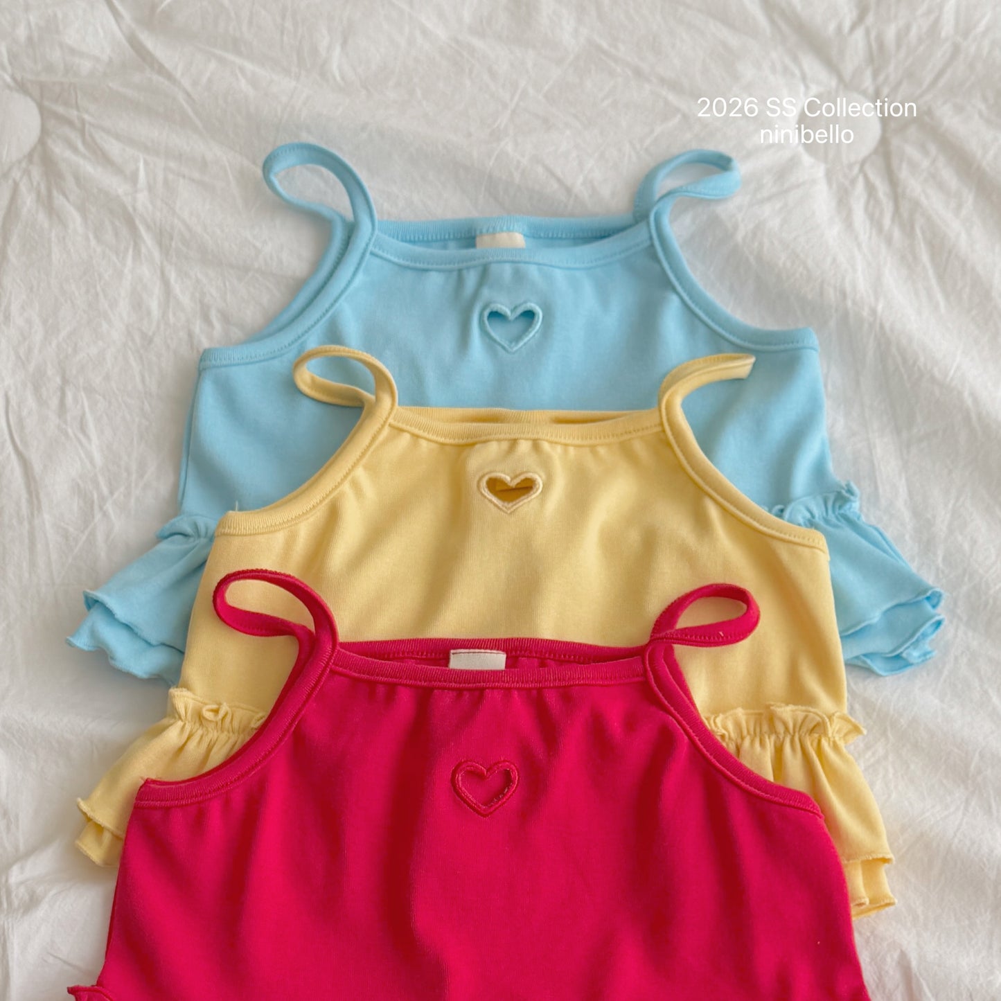 【PRE-ODER 10%OFF 〆6.30(火)】7.Joy Heart Eyelet Sleeveless Top