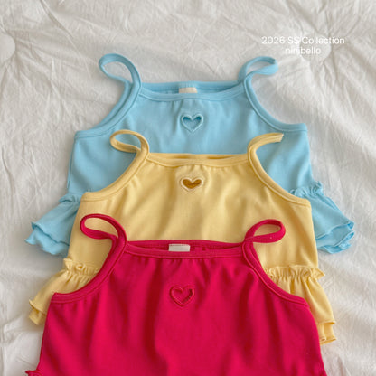 【PRE-ODER 10%OFF 〆6.30(火)】7.Joy Heart Eyelet Sleeveless Top