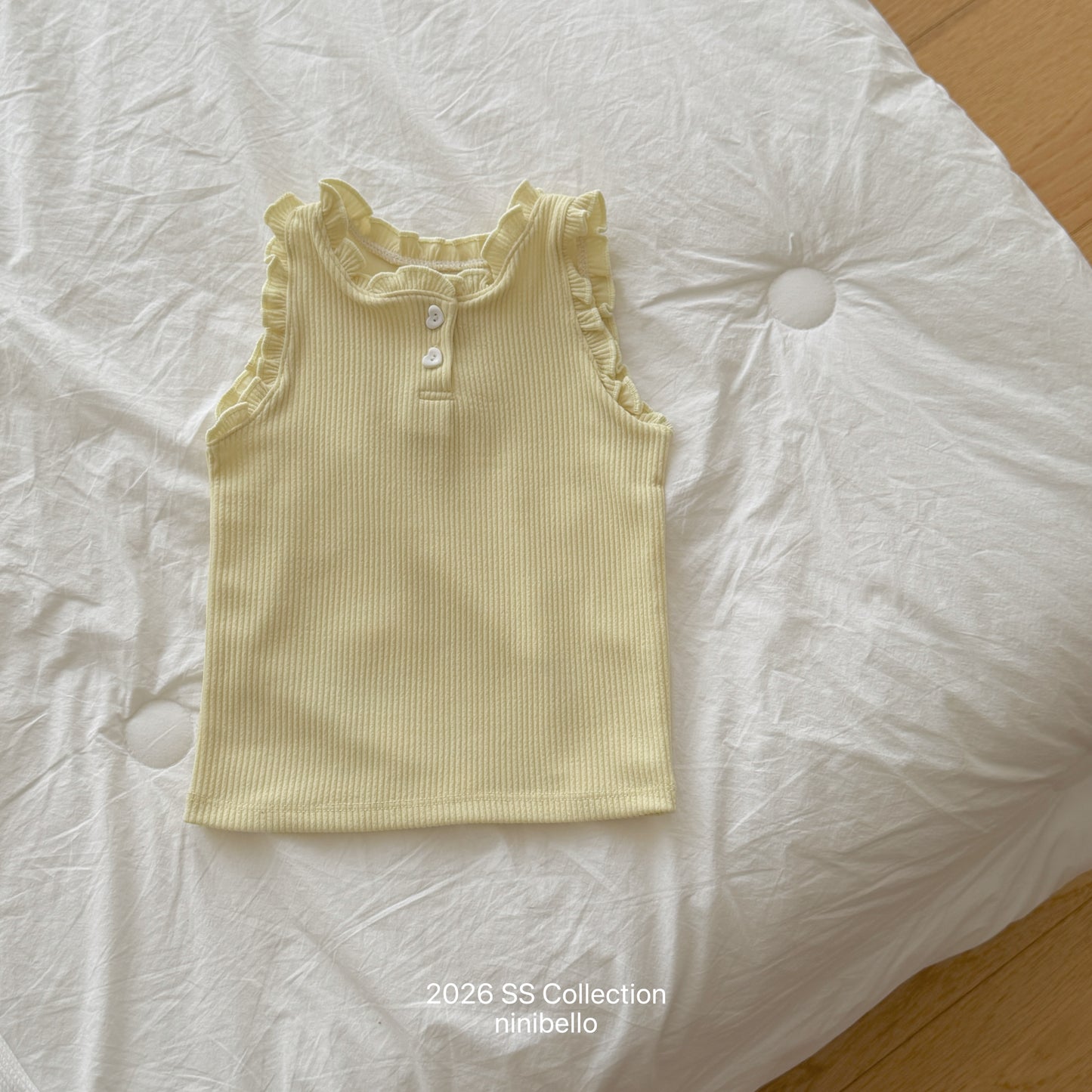 【PRE-ODER 10%OFF 〆6.30(火)】6.Romi Frill Sleeveless Tee