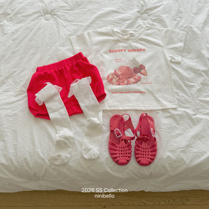 【PRE-ODER 10%OFF 〆6.30(火)】1.Scoop Scoop Short Sleeve Tee (+ ADULT)