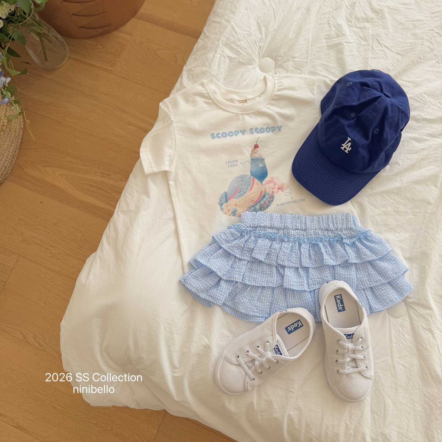 【PRE-ODER 10%OFF 〆6.30(火)】3.Saekom Tiered Skirt