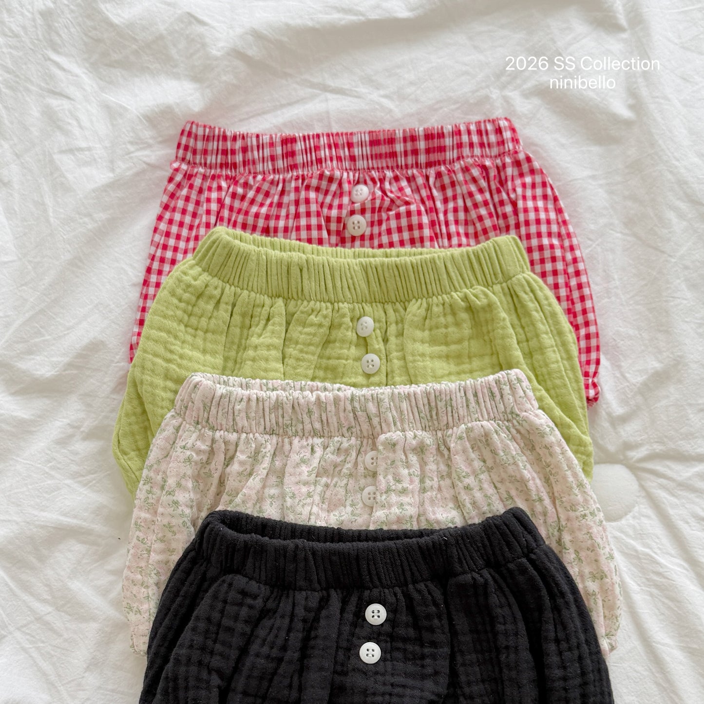 【PRE-ODER 10%OFF 〆6.30(火)】3.(BEBE 3) Kong Kong Button Bloomers