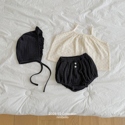 【PRE-ODER 10%OFF 〆6.30(火)】3.(BEBE 3) Kong Kong Button Bloomers