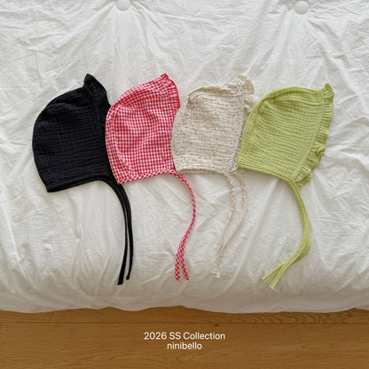 【PRE-ODER 10%OFF 〆6.30(火)】11.(BEBE 11) Kong Kong Frill Bonnet