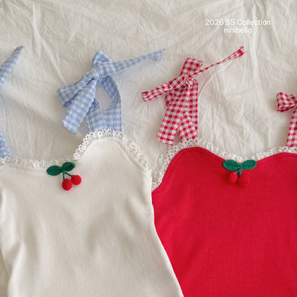 【PRE-ODER 10%OFF 〆6.30(火)】17.Cherry Bon Bon Sleeveless Top
