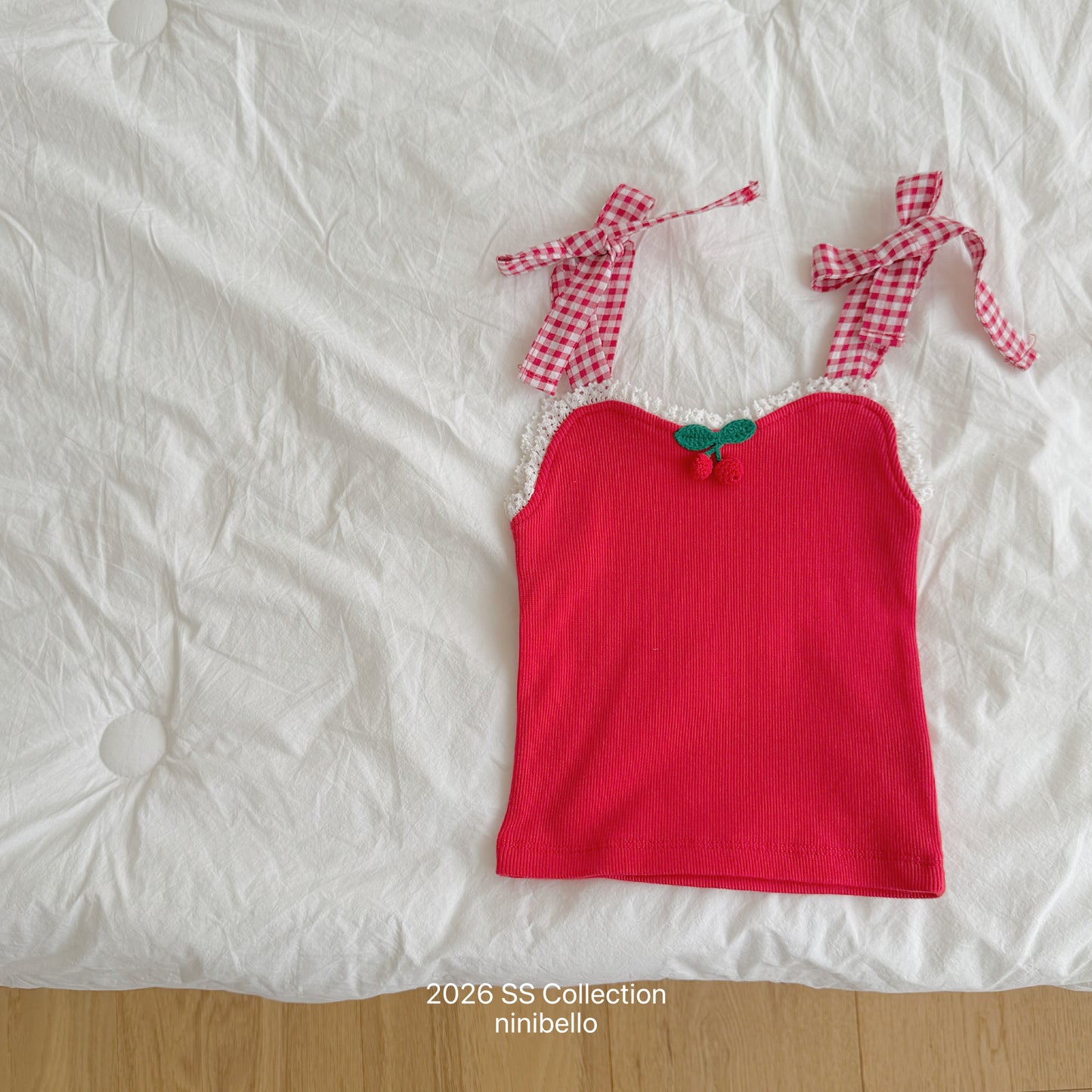 【PRE-ODER 10%OFF 〆6.30(火)】17.Cherry Bon Bon Sleeveless Top