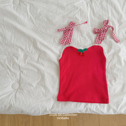 【PRE-ODER 10%OFF 〆6.30(火)】17.Cherry Bon Bon Sleeveless Top