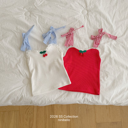 【PRE-ODER 10%OFF 〆6.30(火)】17.Cherry Bon Bon Sleeveless Top