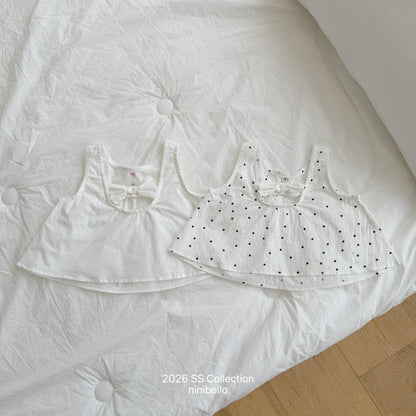 【PRE-ODER 10%OFF 〆6.30(火)】8.(BEBE 8) Bubble Pop Sleeveless Blouse