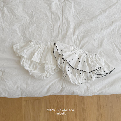 【PRE-ODER 10%OFF 〆6.30(火)】7.(BEBE 7) Bubble Pop Skirt Bloomers