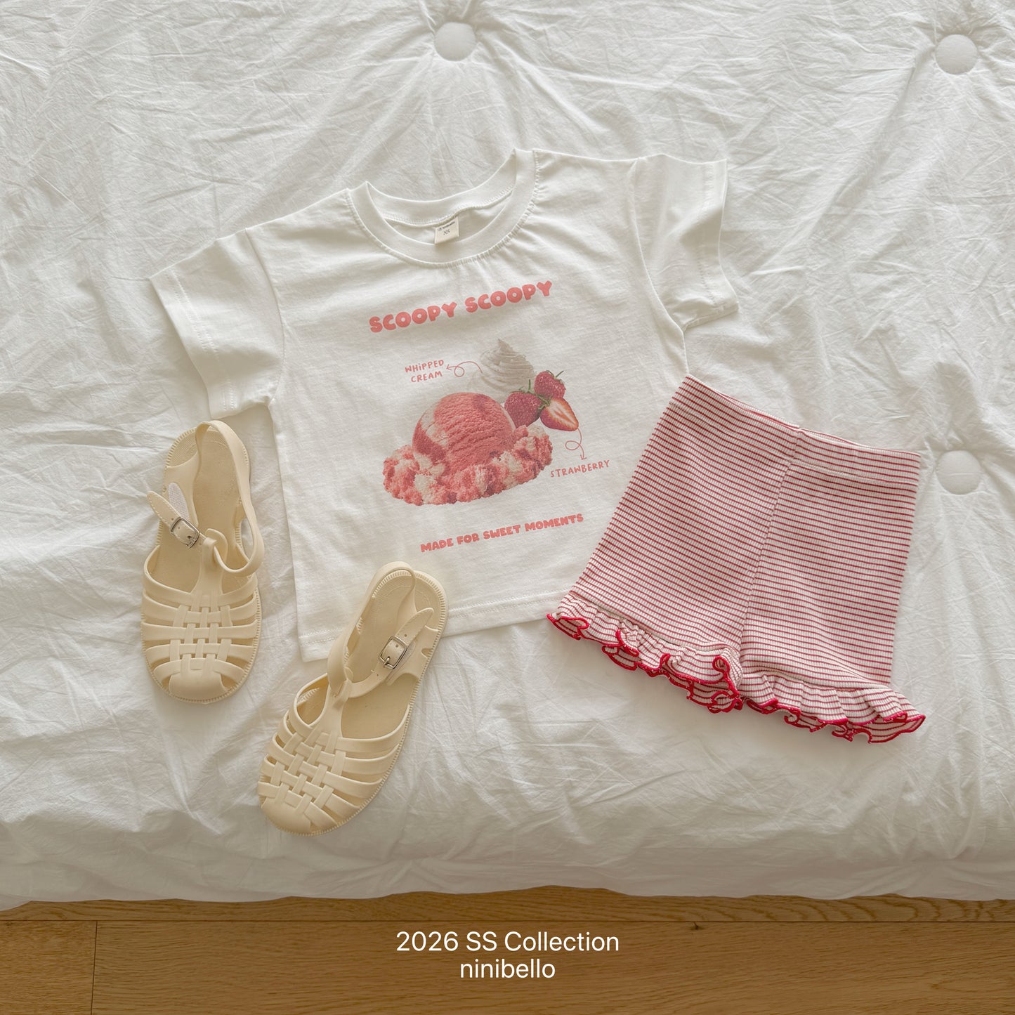 【PRE-ODER 10%OFF 〆6.30(火)】1.Scoop Scoop Short Sleeve Tee (+ ADULT)