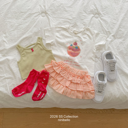 【PRE-ODER 10%OFF 〆6.30(火)】8.Tomato Button Sleeveless Tee