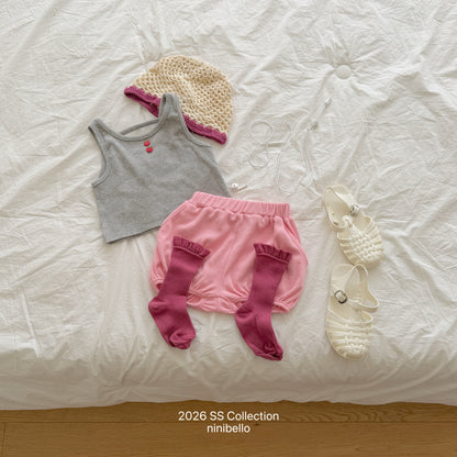 【PRE-ODER 10%OFF 〆6.30(火)】4.Pepe Ribbed Pants