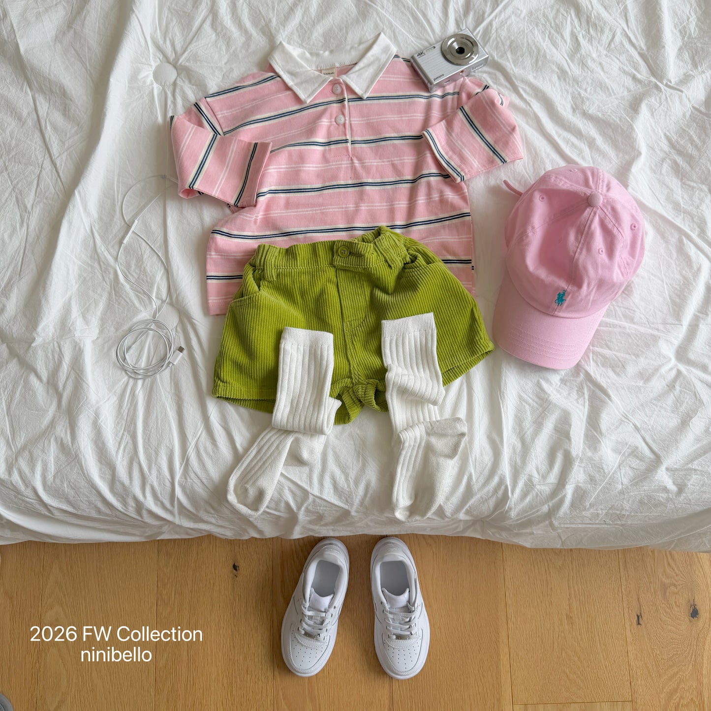 18-2.Milky Striped Polo Shirt (Adult)