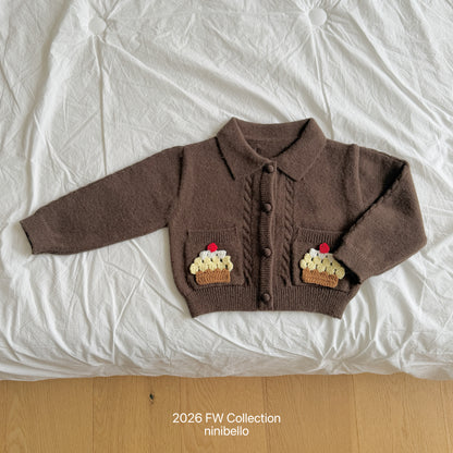 50.Cupcake Knit Cardigan