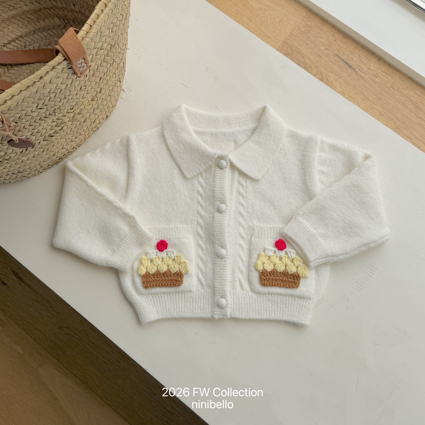 50.Cupcake Knit Cardigan