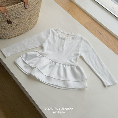 16.Eyelet Tulip Layered Top