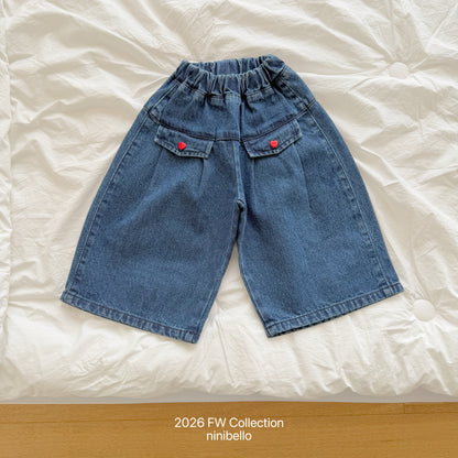 36.Eve Wide Denim Pants