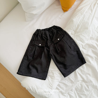 36.Eve Wide Denim Pants