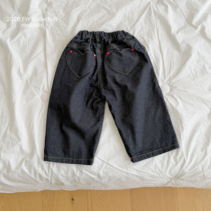 37.Tommy Heart Denim Pants