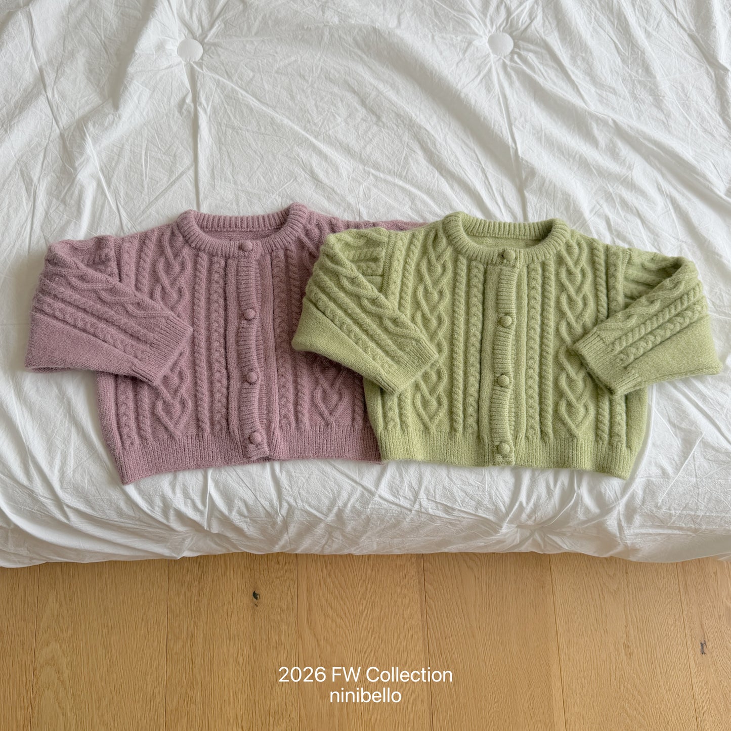 49.Mauve Knit Cardigan