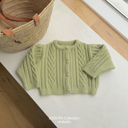 49.Mauve Knit Cardigan
