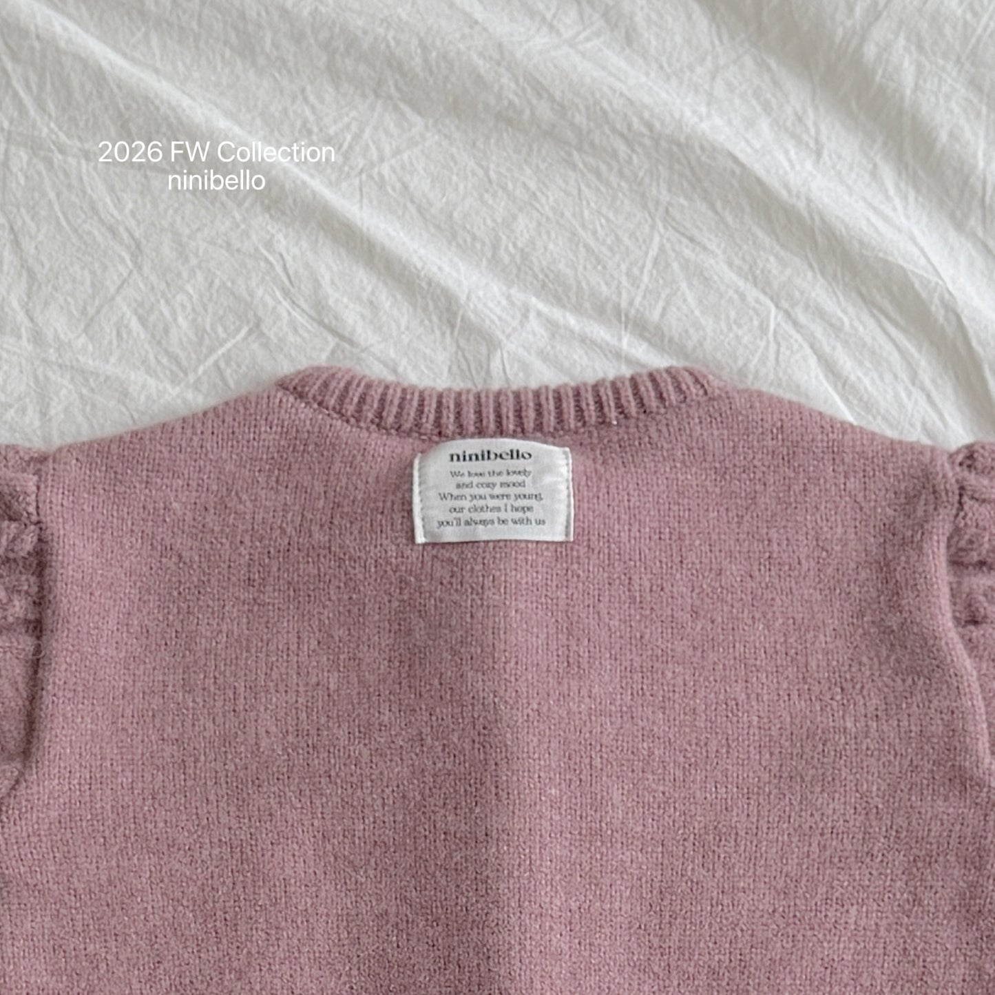 49.Mauve Knit Cardigan