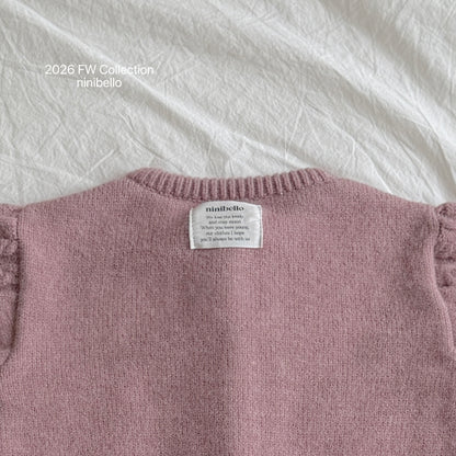 49.Mauve Knit Cardigan
