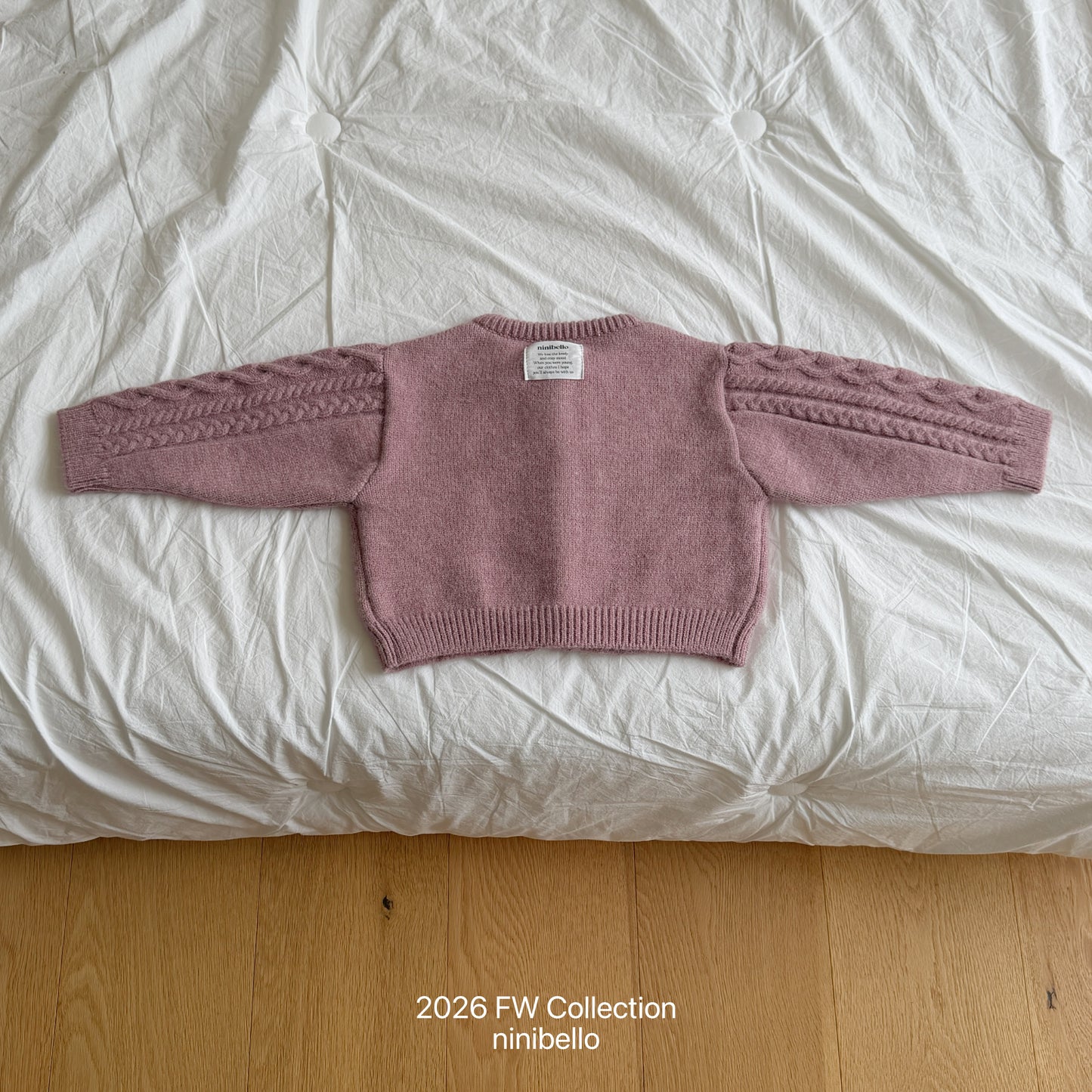 49.Mauve Knit Cardigan