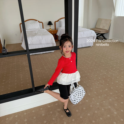 16.Eyelet Tulip Layered Top