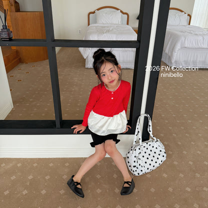 16.Eyelet Tulip Layered Top