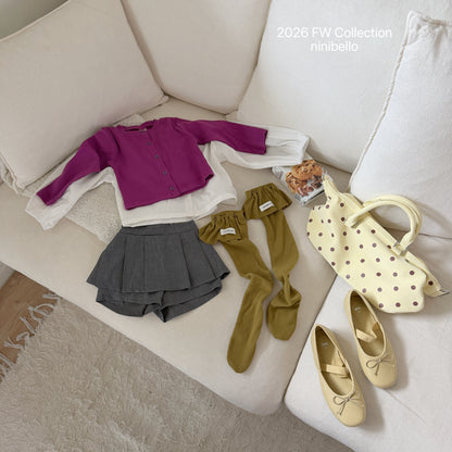 33.Rosé Pleated Skirt