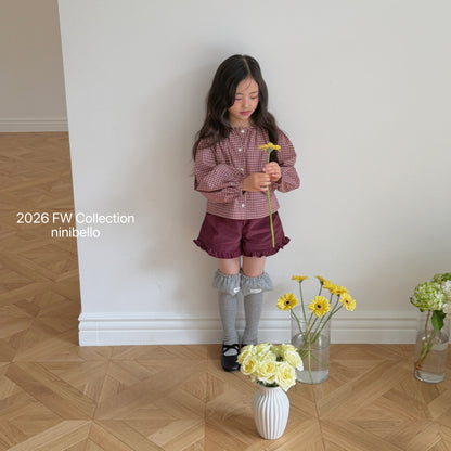 29.Heart Corduroy Frill Pants