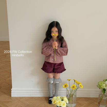 29.Heart Corduroy Frill Pants
